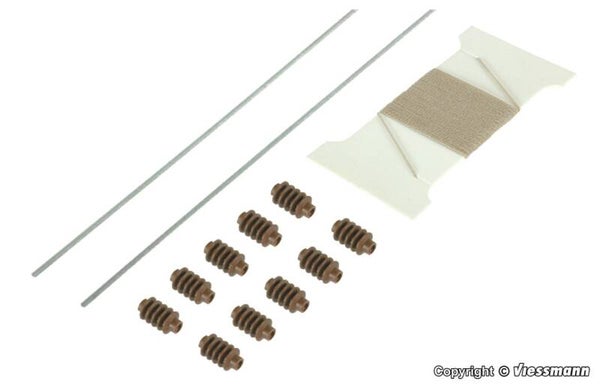 Viessmann 4376 N Richtseile, Quertragseil und Isolatoren