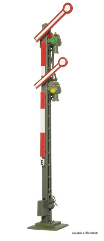 Viessmann 4531 H0 Form-Hauptsignal, Schmalmast, mit 2 gekoppelten Flügeln