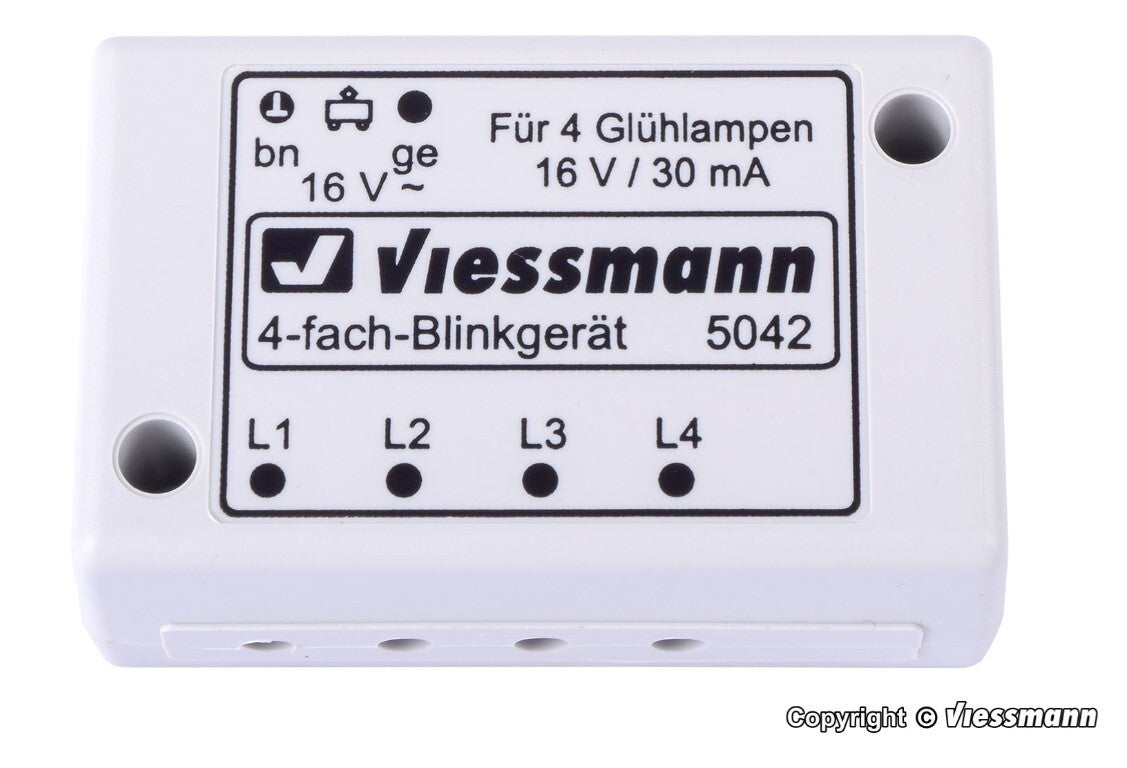 Viessmann 5042 N Vierfach-Blinkelektronik