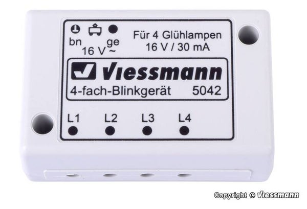 Viessmann 5042 N Vierfach-Blinkelektronik
