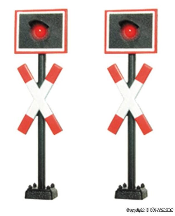 Viessmann 5058 H0 Andreaskreuze, 2 Stück