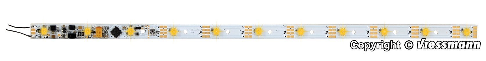 Viessmann 5076 H0 Waggon-Innenbeleuchtung, 11 LEDs gelb, mit Funktionsdecoder