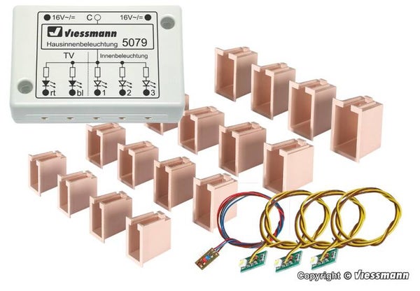 Viessmann 5079 LED-Hausinnenbeleuchtung mit TV-Simulation