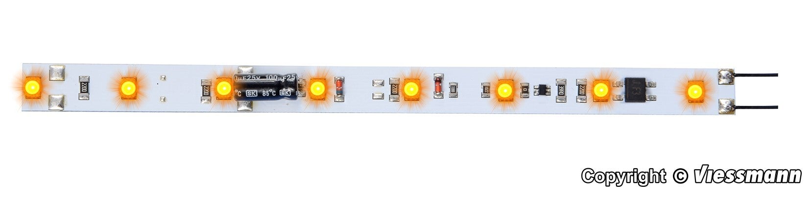 Viessmann 5091 H0, TT, N Waggon-Innenbeleuchtung, 8 LEDs gelb