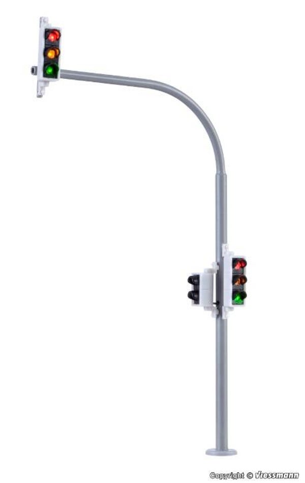 Viessmann 5094 H0 Bogenampel mit Fußgängerampel und LEDs, 2 Stück