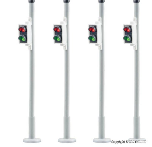 Viessmann 5096 H0 Fußgängerampel, 4 Stück