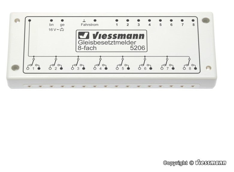 Viessmann 5206 Gleisbesetztmelder, 8-fach