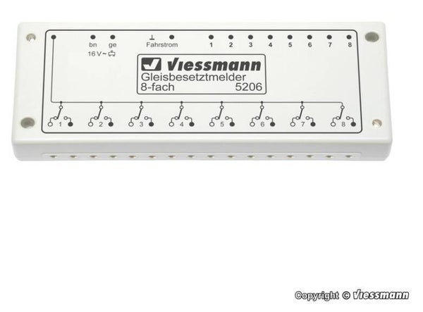 Viessmann 5206 Gleisbesetztmelder, 8-fach