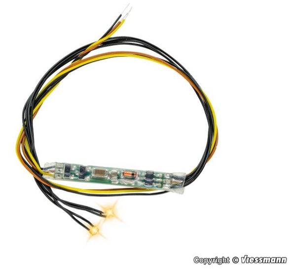 Viessmann 5270 Mini-LED gelb für Fahrzeuge, 2 Stück mit Mikro-Blinkelektronik