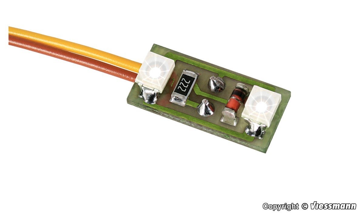 Viessmann 6018 Hausbeleuchtung, 2 LEDs weiß, 3 Stück