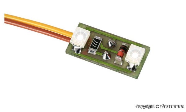 Viessmann 6018 Hausbeleuchtung, 2 LEDs weiß, 3 Stück