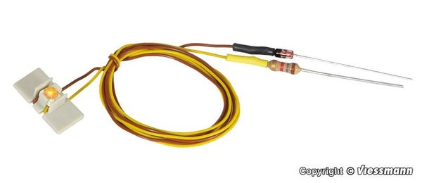 Viessmann 6047 LED für Etageninnenbeleuchtung gelb, 10 Stück