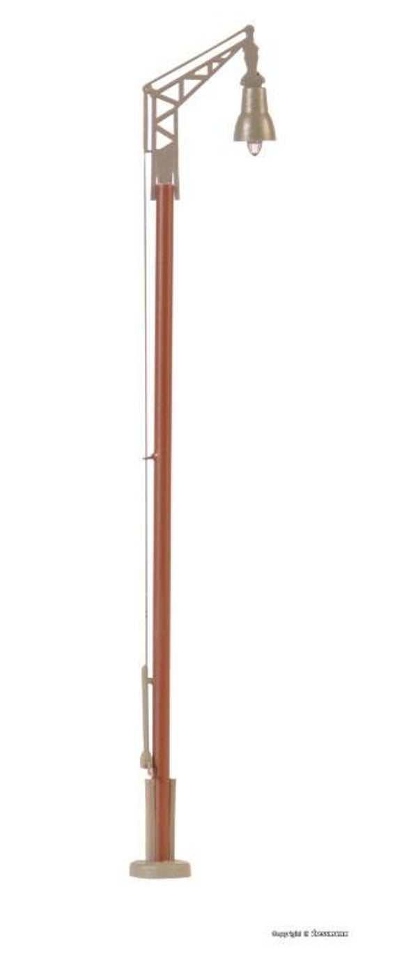 Viessmann 6061 H0 Holzmastleuchte DDR-Reichsbahn, LED warmweiß