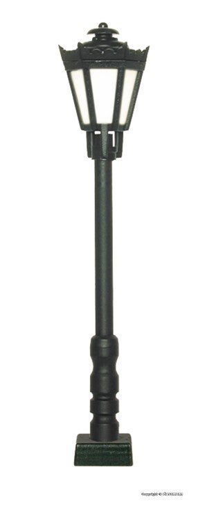 Viessmann 60701 H0 Parklaterne schwarz mit Kontaktstecksockel, LED warmweiß
