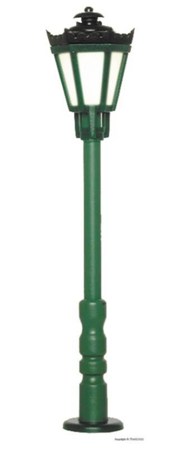 Viessmann 6072 H0 Parklaterne grün, LED warmweiß