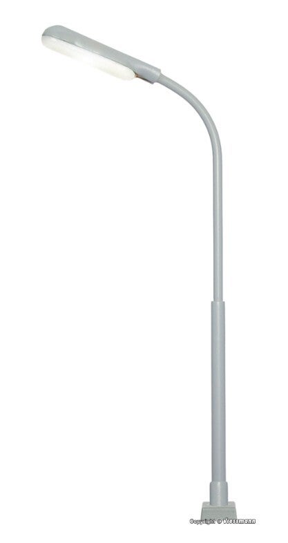 Viessmann 60901 H0 Peitschenleuchte mit Kontaktstecksockel, LED weiß