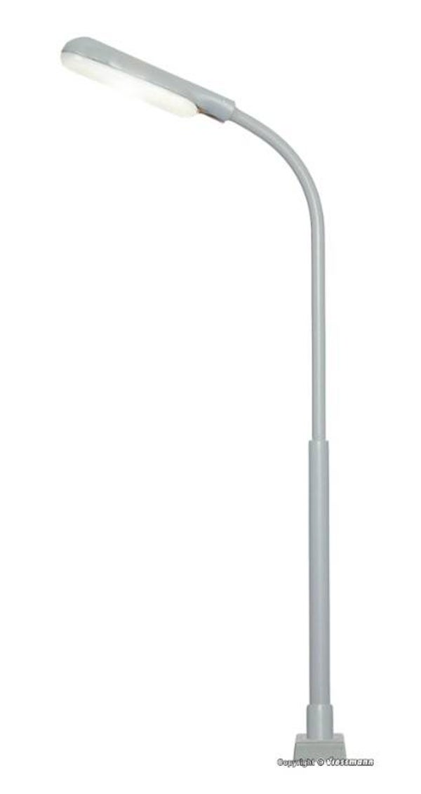 Viessmann 60901 H0 Peitschenleuchte mit Kontaktstecksockel, LED weiß