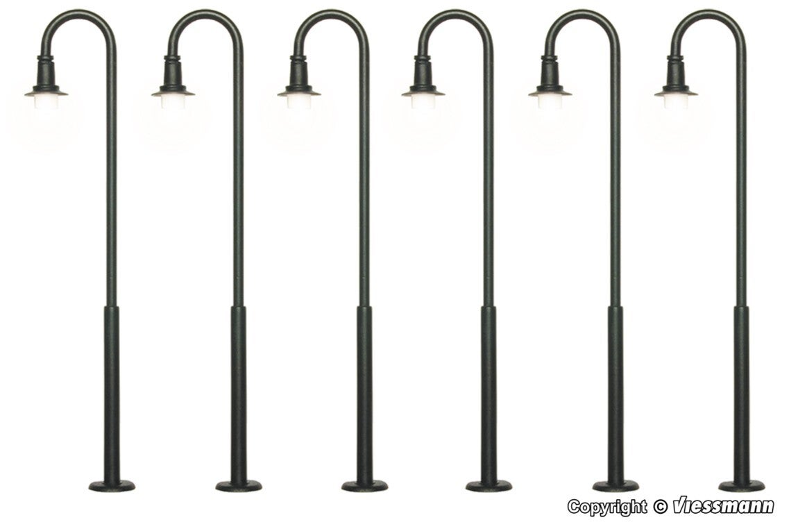Viessmann 61406 H0 Bogenleuchte, LED warmweiß, 5+1