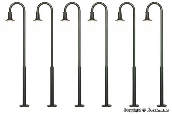 Viessmann 61406 H0 Bogenleuchte, LED warmweiß, 5+1