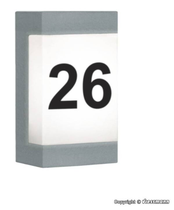 Viessmann 6165 H0 Hausnummer mit LED-Beleuchtung