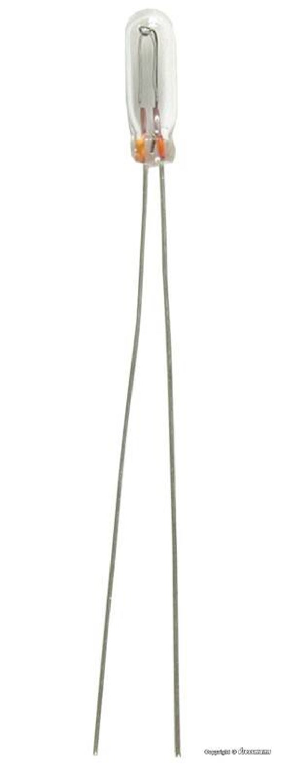 Viessmann 6220 Glühlampe klar T 1/2, Ø 1,8 mm, 16 V, 30 mA, 2 blanke Drähte
