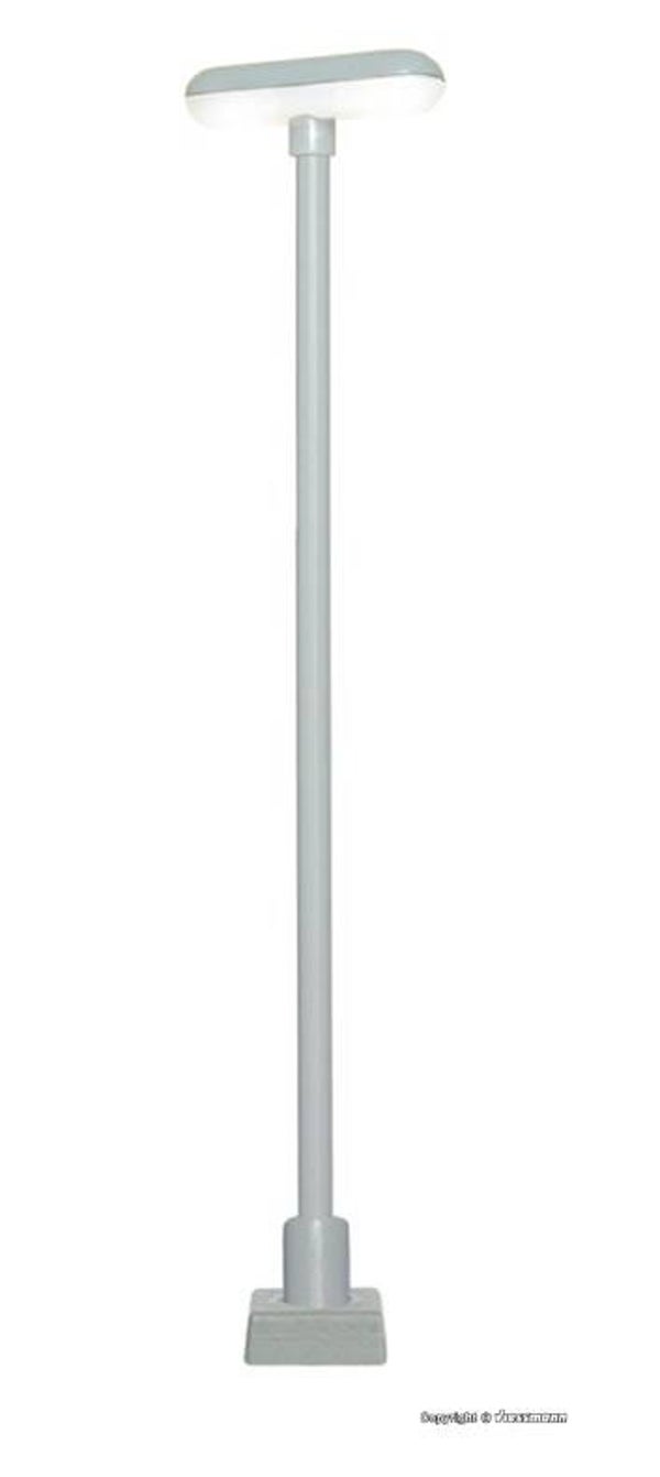 Viessmann 63641 H0 Bahnsteigleuchte mit Kontaktstecksockel, 2 LEDs weiß