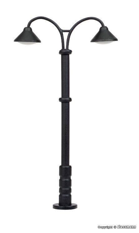 Viessmann 6409 N Bahnsteigleuchte Baden-Baden, doppelt, 2 LEDs warmweiß