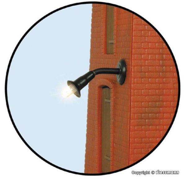 Viessmann 6442 N Wandleuchte klein, LED warmweiß