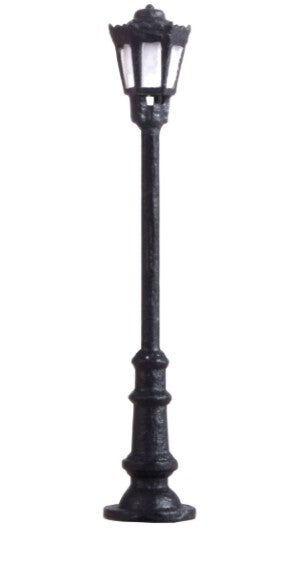 Viessmann 6474 N Nostalgische Parklaterne, LED warmweiß