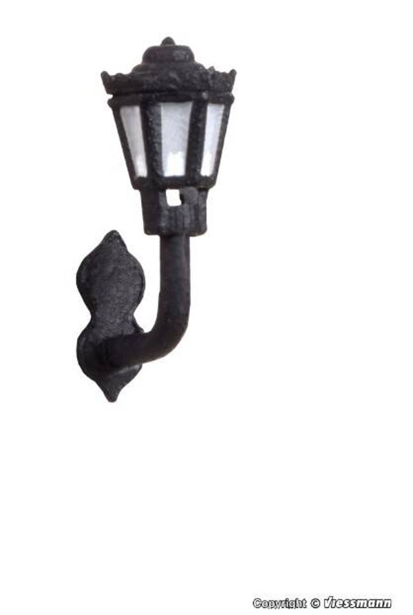 Viessmann 6478 N Nostalgische Wandlaterne, LED warmweiß