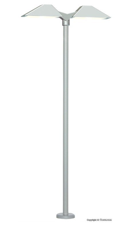 Viessmann 6484 N Moderne Bahnsteigleuchte doppelt, 2 LEDs weiß