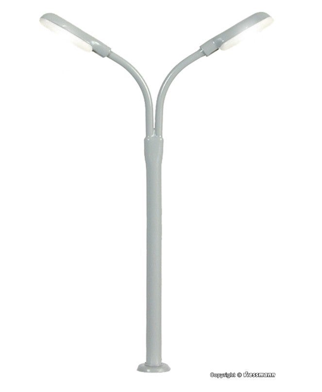 Viessmann 6495 N Peitschenleuchte doppelt, 2 LEDs weiß
