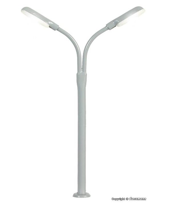 Viessmann 6495 N Peitschenleuchte doppelt, 2 LEDs weiß