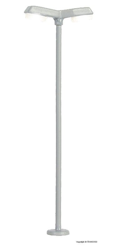 Viessmann 6498 N Straßenleuchte modern, doppelt, 2 LEDs weiß