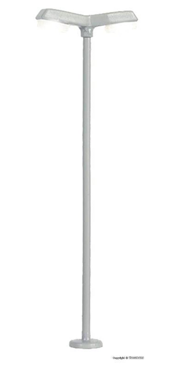 Viessmann 6498 N Straßenleuchte modern, doppelt, 2 LEDs weiß