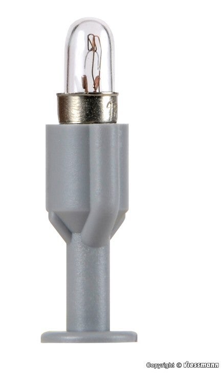 Viessmann 6832 Hausbeleuchtungssockel mit Glühlampe E 5,5, klar