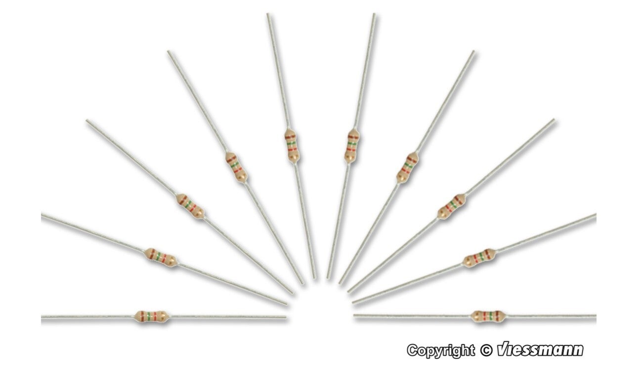 Viessmann 6836 Widerstände 1,5 kOhm, 10 Stück