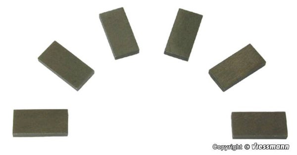 Viessmann 6841 Fahrzeugmagnete, 6 Stück