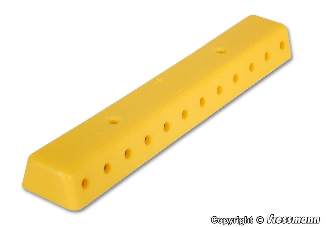 Viessmann 6842 Verteilerleiste gelb mit Schrauben, 2 Stück