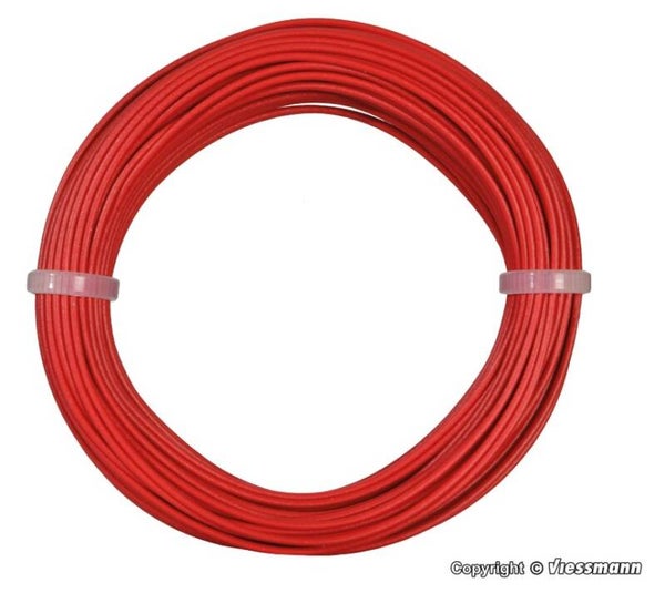 Viessmann 6863 Kabelring 0,14 mm², rot, 10 m