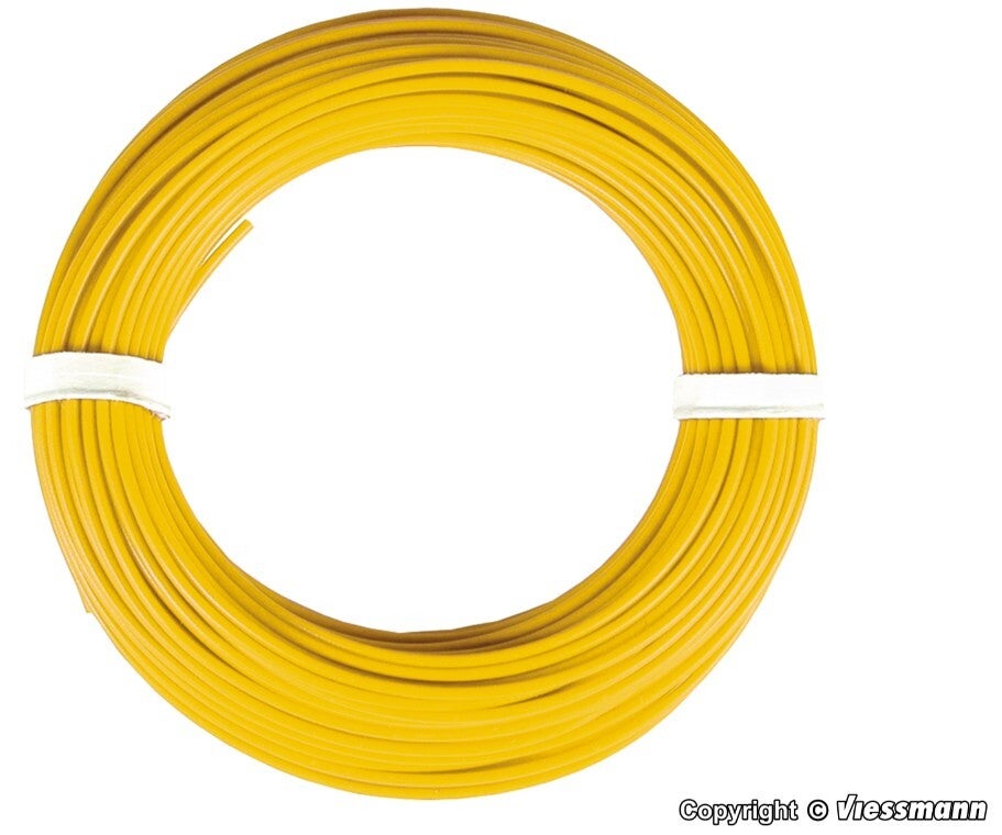 Viessmann 6864 Kabelring 0,14 mm², gelb, 10 m