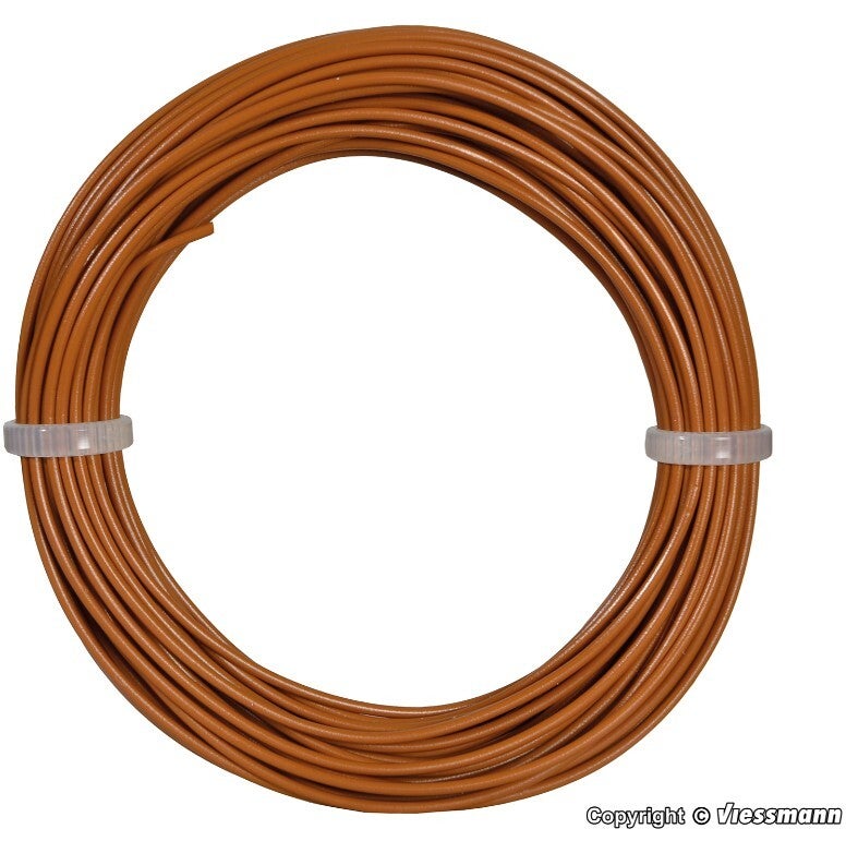 Viessmann 6865 Kabelring 0,14 mm², braun, 10 m
