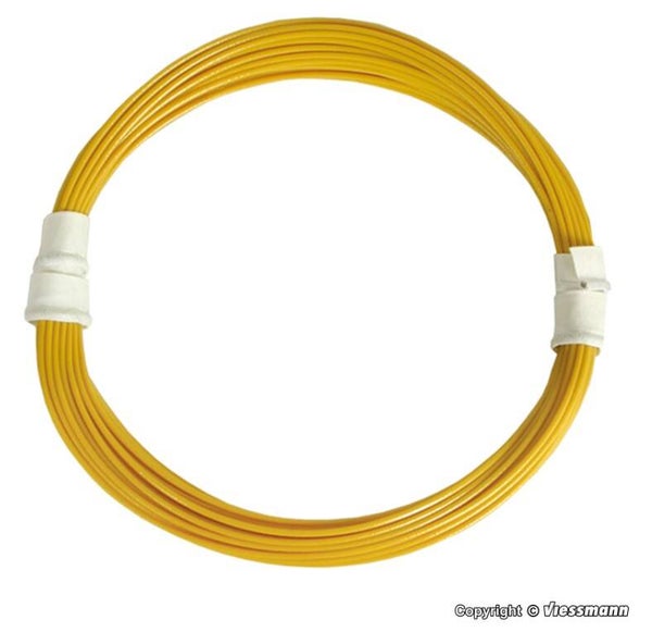Viessmann 6891 Extradünner Spezialdraht 0,03 mm², gelb, 5 m