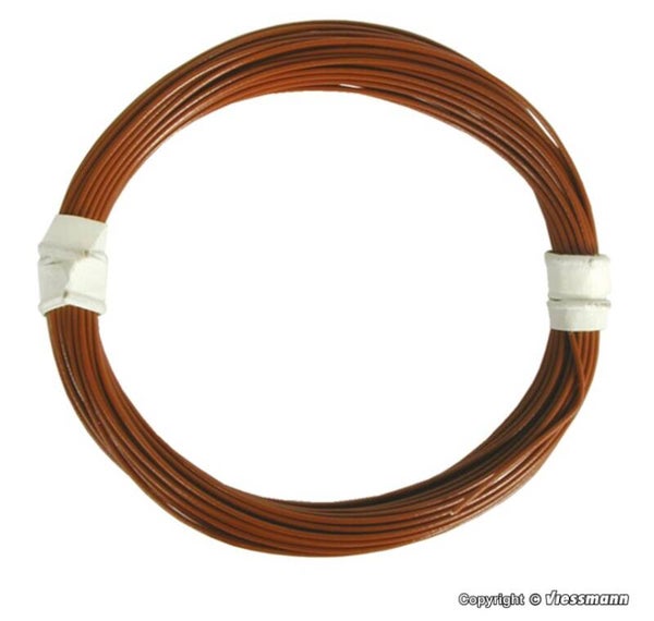 Viessmann 6892 Extradünner Spezialdraht 0,03 mm², braun, 5 m