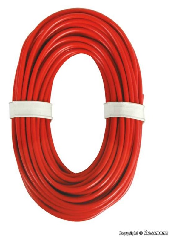 Viessmann 6895 Hochstromkabel 0,75 mm², rot, 10 m
