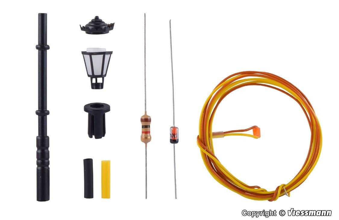 Viessmann 6920 TT Bausatz Parklaterne, LED warmweiß