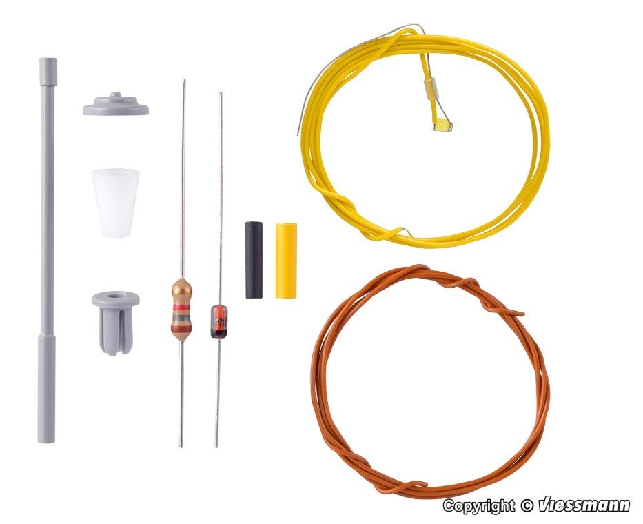 Viessmann 6921 TT Bausatz Straßenleuchte, LED weiß