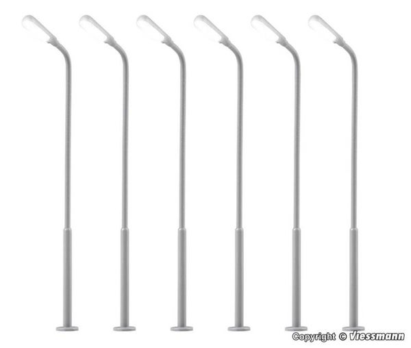 Viessmann 69906 TT Peitschenleuchte, LED weiß, 5+1