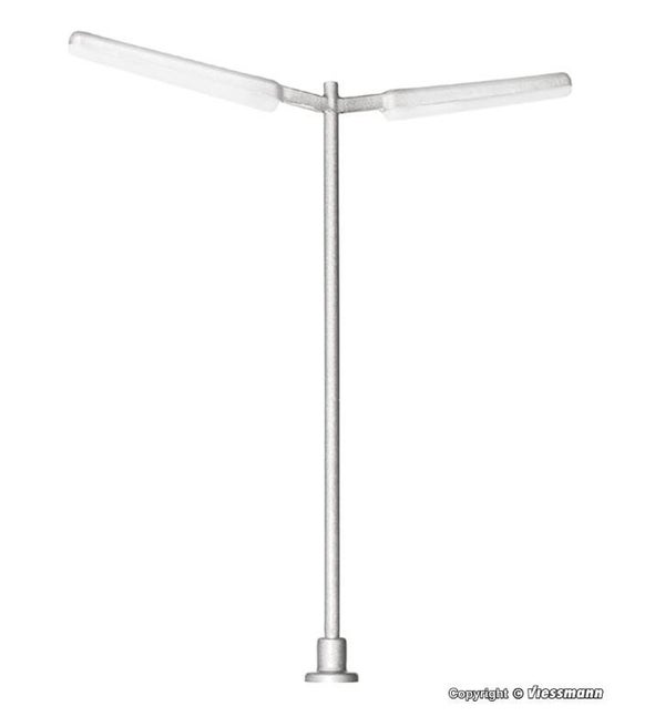 Viessmann 6999 TT Schlanke Straßenleuchte doppelt, 2 LEDs weiß