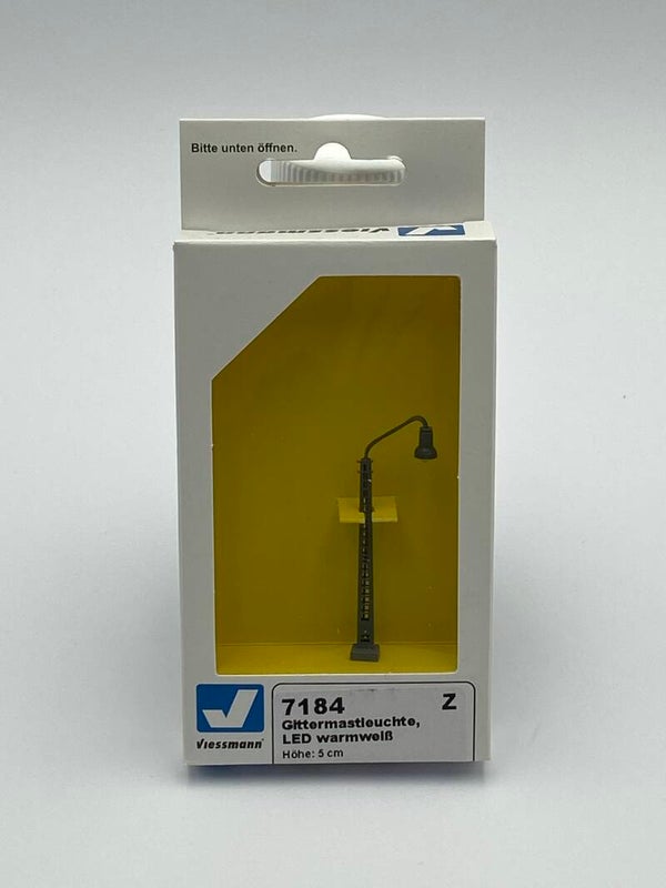 Viessmann 7184 Z Gittermastleuchte, LED warmweiß
